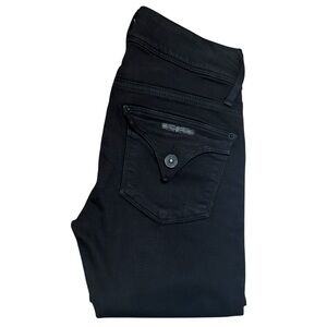 Hudson Beth Midrise Baby Boot Jeans | Size 25 | Black | Flap Pockets
